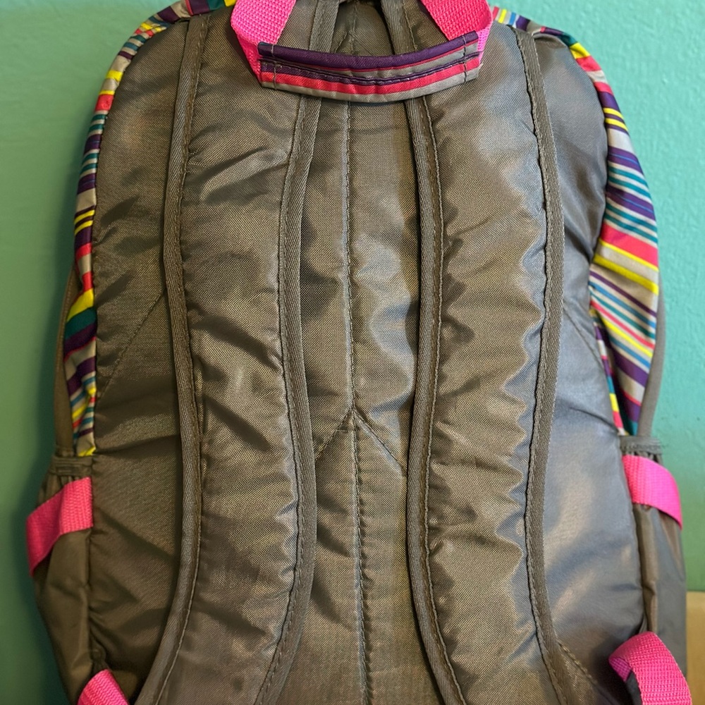 Euc Eastsport Backpack In Bright Colours & Gray. … - image 5